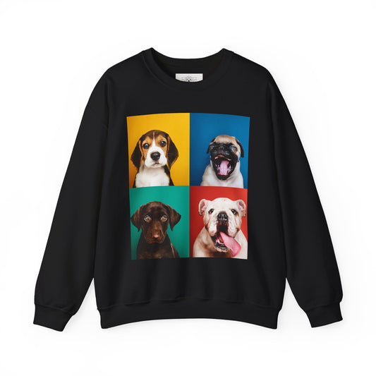 Pop Art Dogs Crewneck Sweatshirt