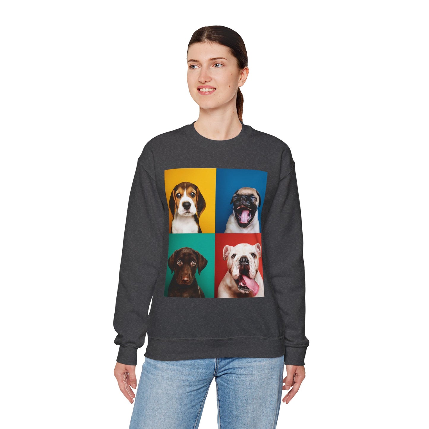 Pop Art Dogs Crewneck Sweatshirt