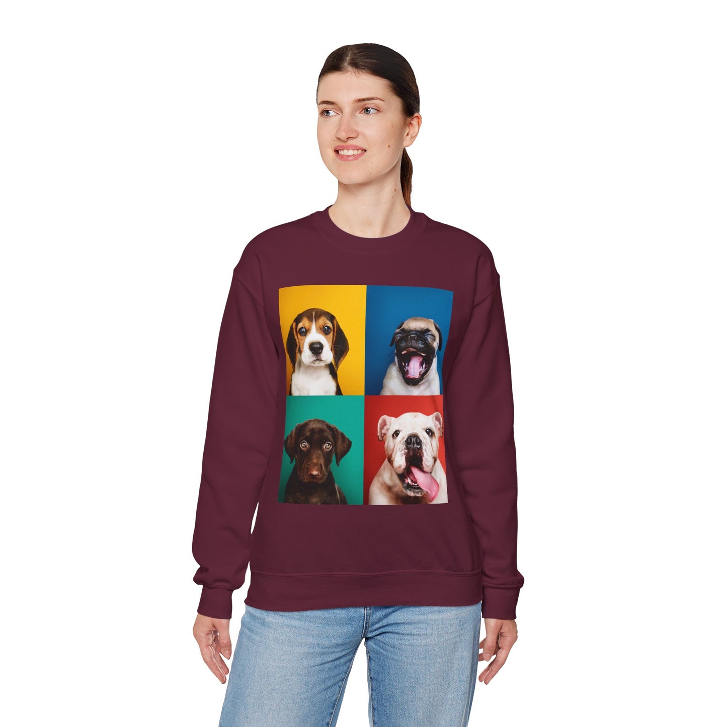Pop Art Dogs Crewneck Sweatshirt