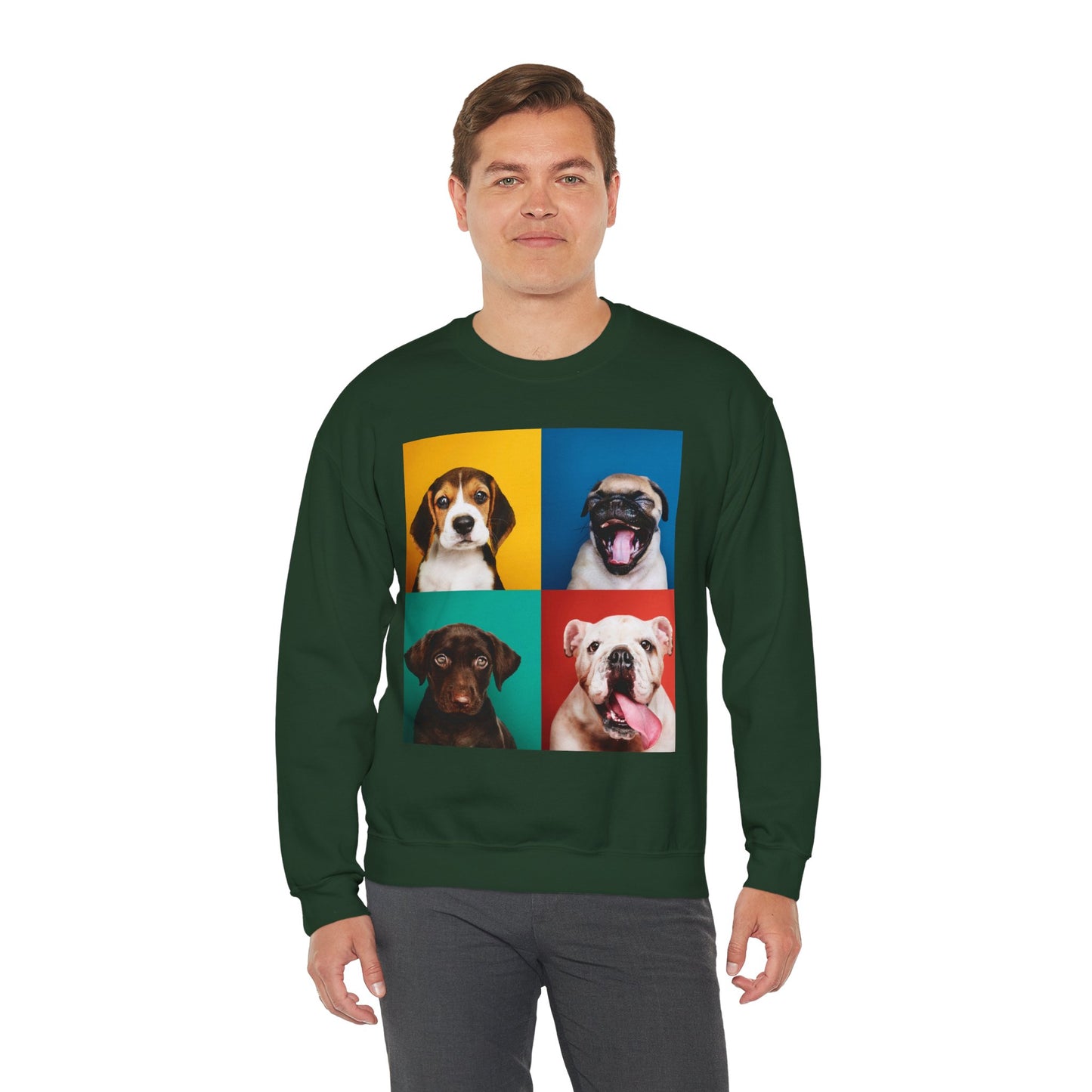 Pop Art Dogs Crewneck Sweatshirt