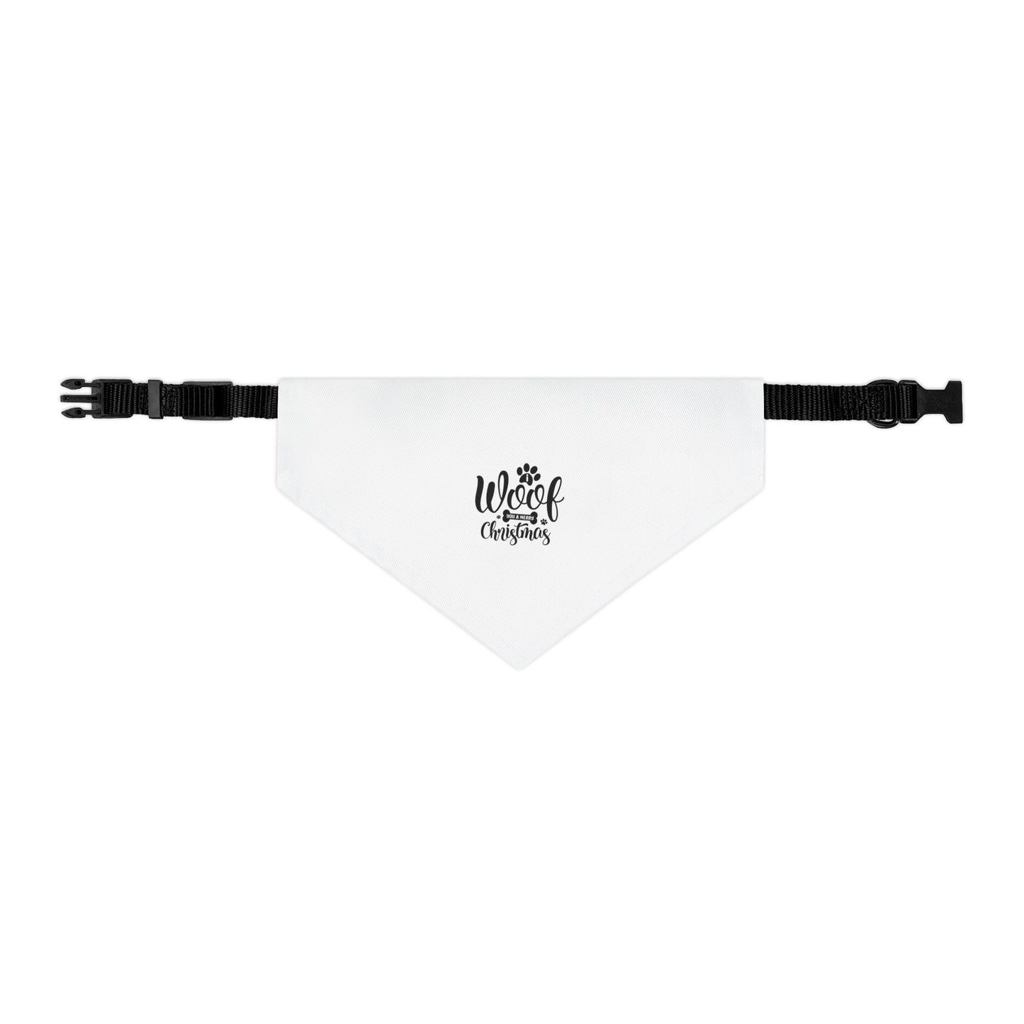 Pet Bandana Collar - &quot;Woof Christmas&quot; Holiday Dog Bandana