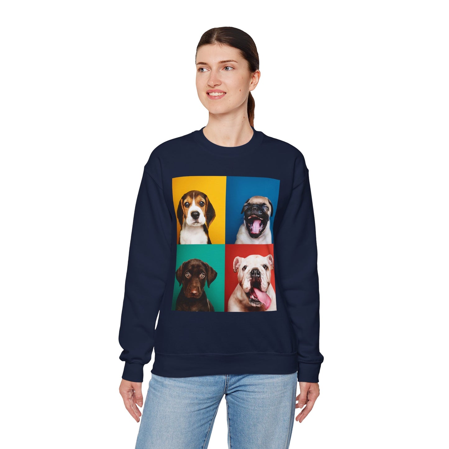 Pop Art Dogs Crewneck Sweatshirt