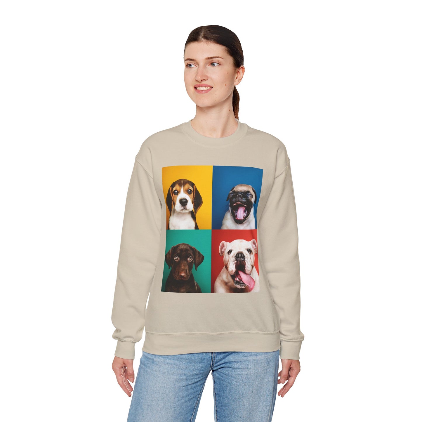 Pop Art Dogs Crewneck Sweatshirt