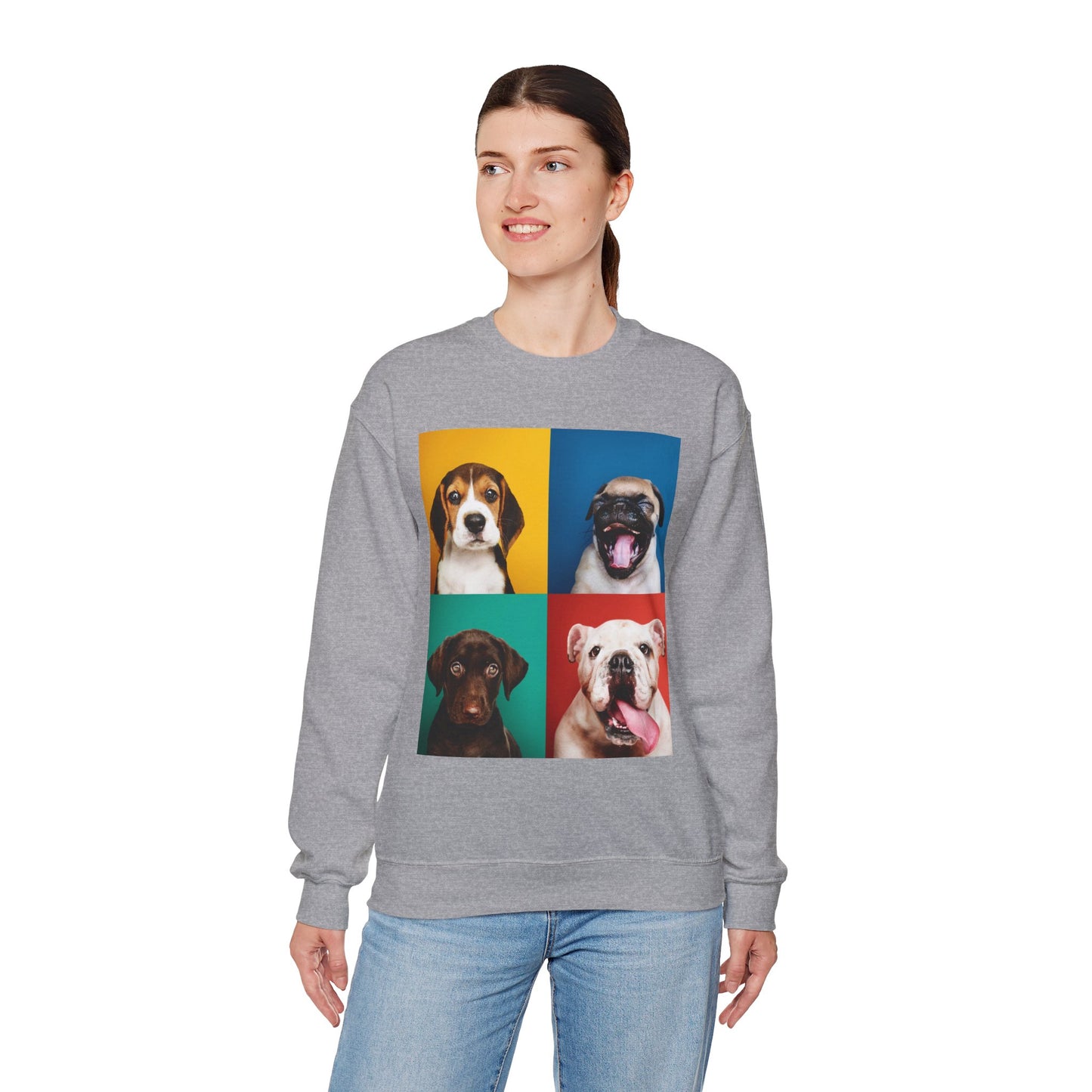 Pop Art Dogs Crewneck Sweatshirt