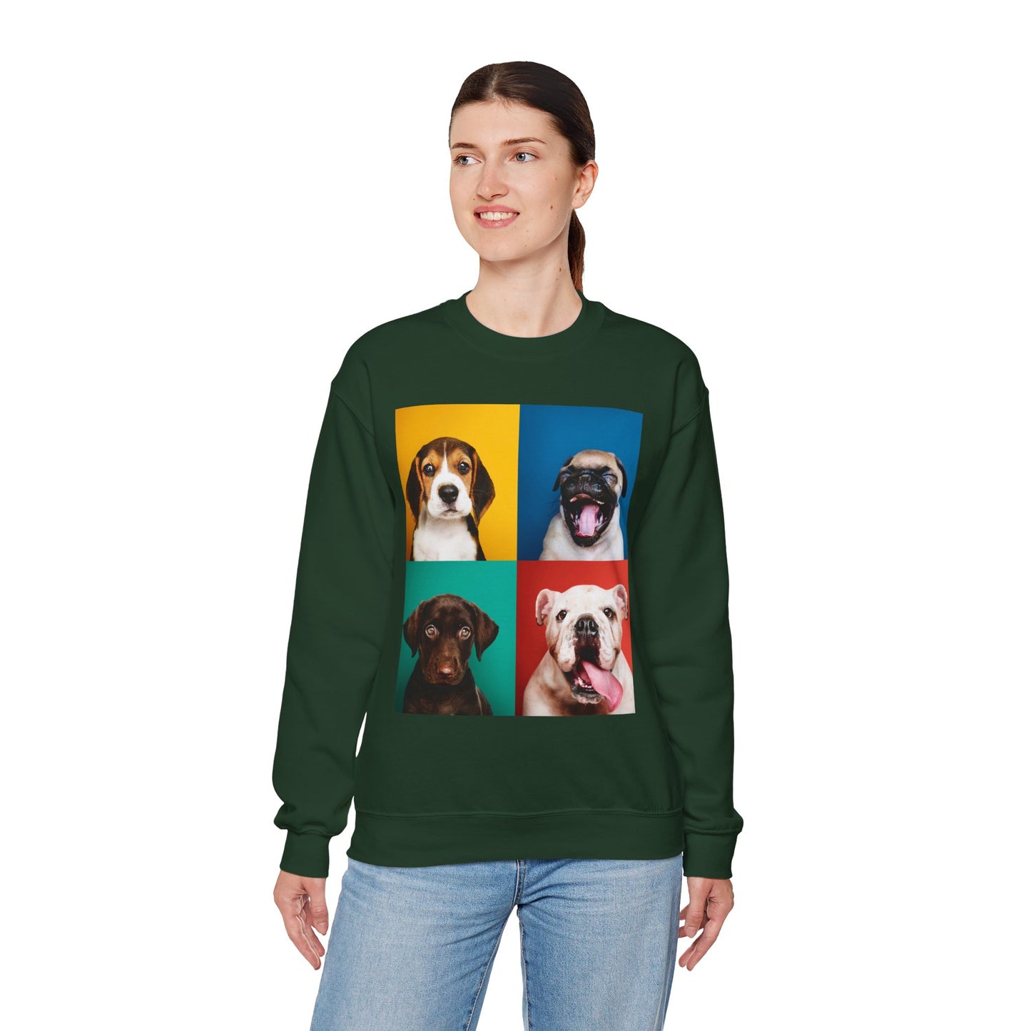 Pop Art Dogs Crewneck Sweatshirt
