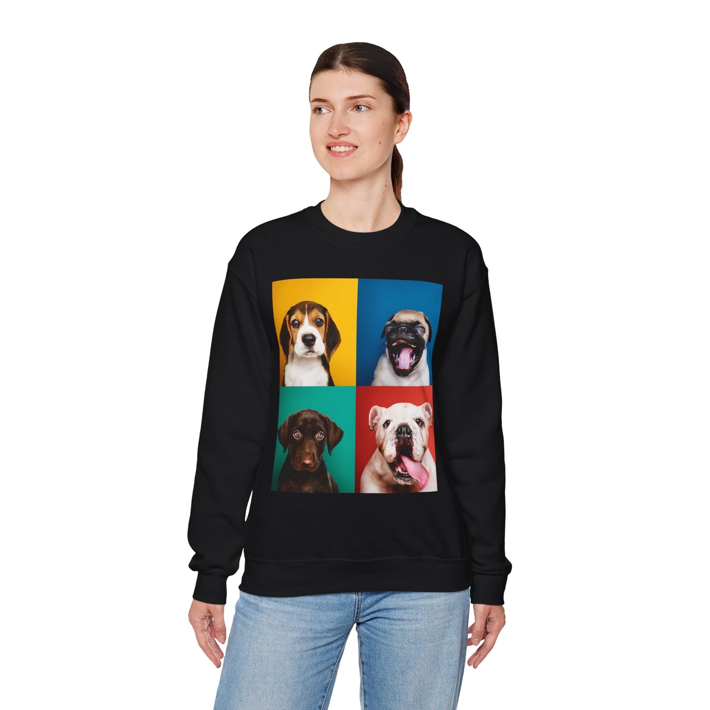 Pop Art Dogs Crewneck Sweatshirt
