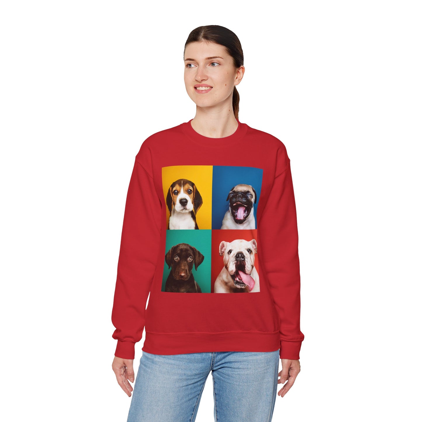 Pop Art Dogs Crewneck Sweatshirt
